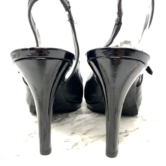 Franco Sarto Dazzle Mary Jane Slingback Cap Toe Pumps 9 Retro Pinup Academia - Picture 4 of 13